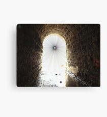 light at the end of the tunnel Canvas Print