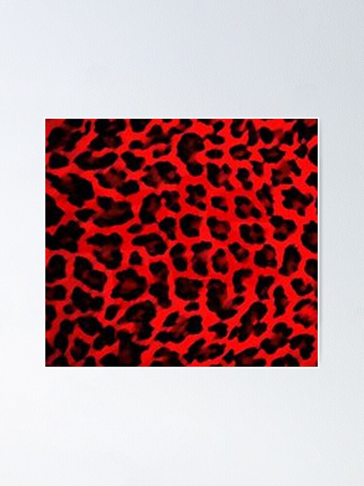 red and black cheetah print