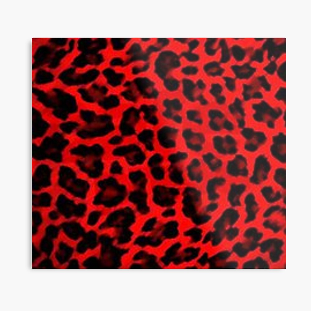 red and black cheetah print