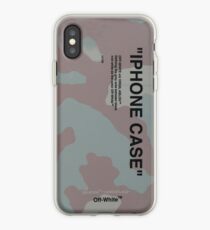 Vinilo o funda para iPhone OOff-White c o Virgil Abloh Off White Camo Camuflaje Cita IPHONE CASE