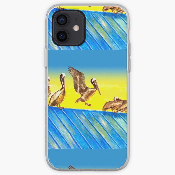 Pelicans on Rooftop iPhone Soft Case