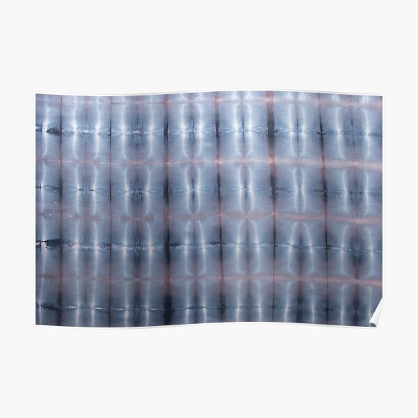 SKU259 Shibori Style Blue Pink 1 Poster