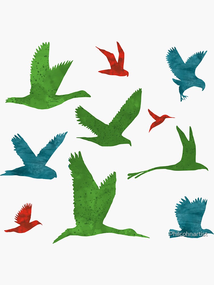 Birds birds birds by Philcohnartist