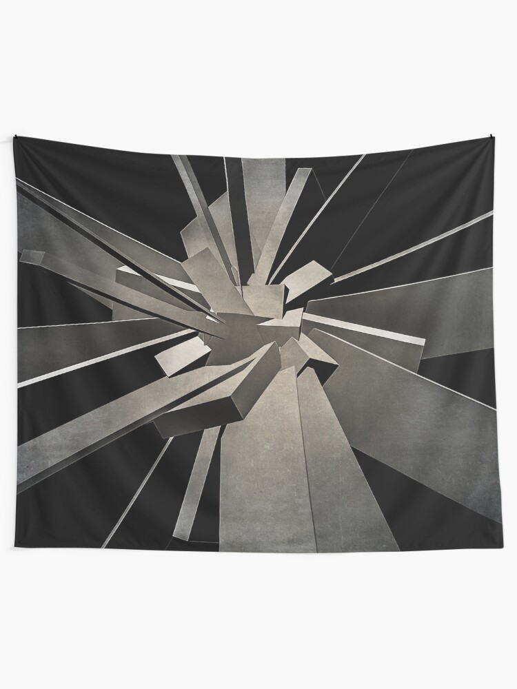 Alternate view of 3D Concrete Blocks Tapestry