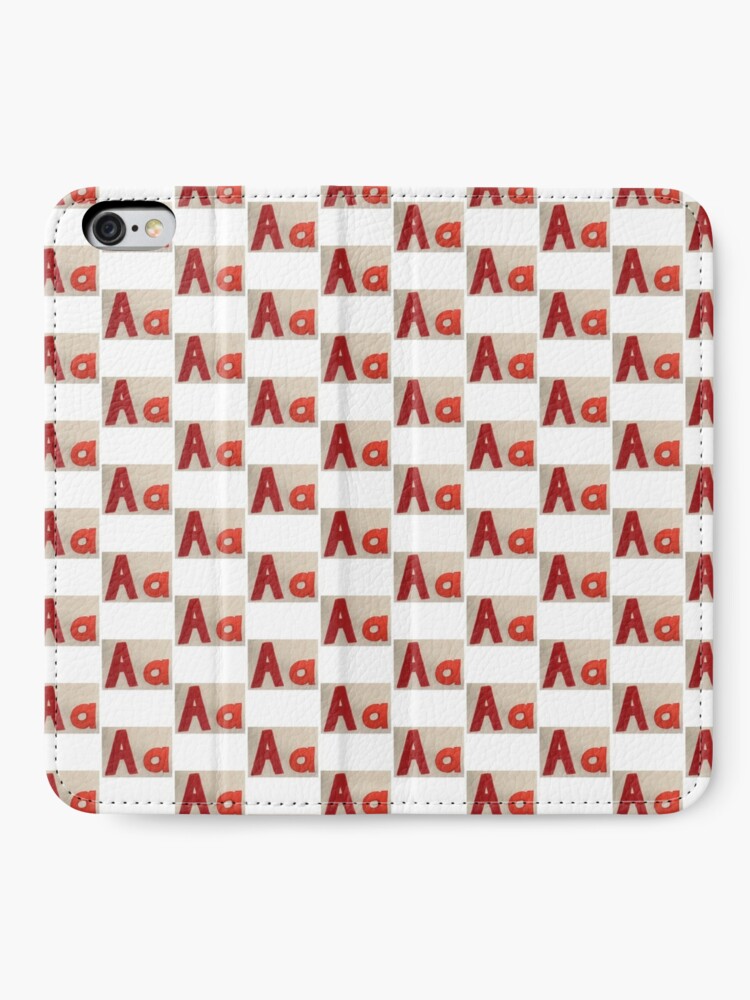 The Letter Alphabet Series Iphone Wallet By Teestoolbox Redbubble