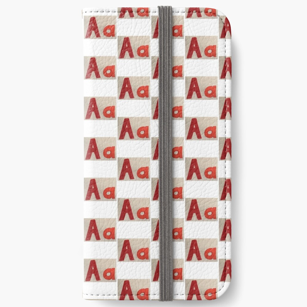 The Letter Alphabet Series Iphone Wallet By Teestoolbox Redbubble