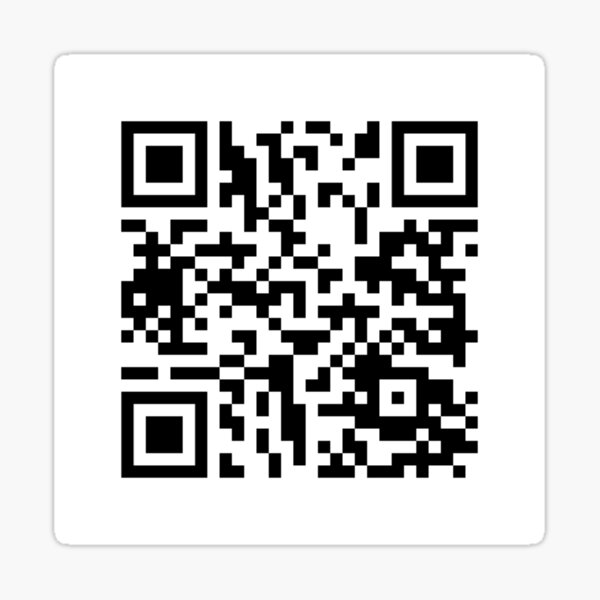 QR Code Jumpscare - Qr Code - Sticker