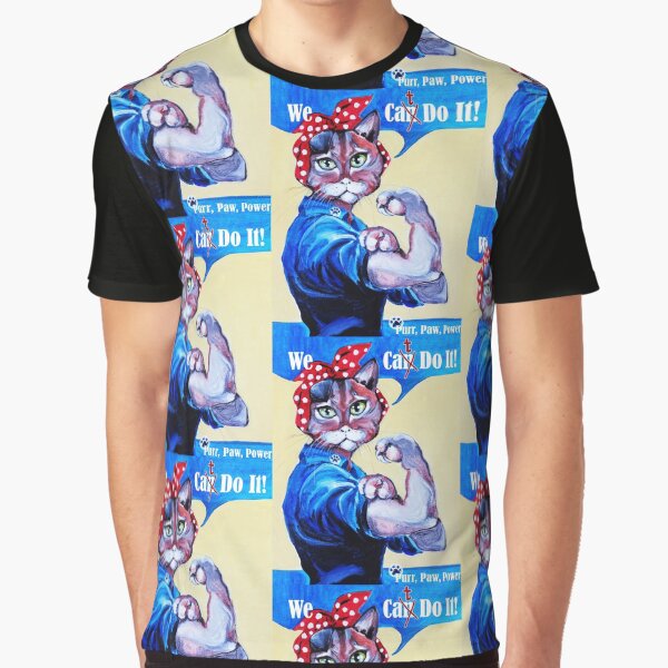 A Cat's Place Is With Her Woman! Graphic T-Shirt