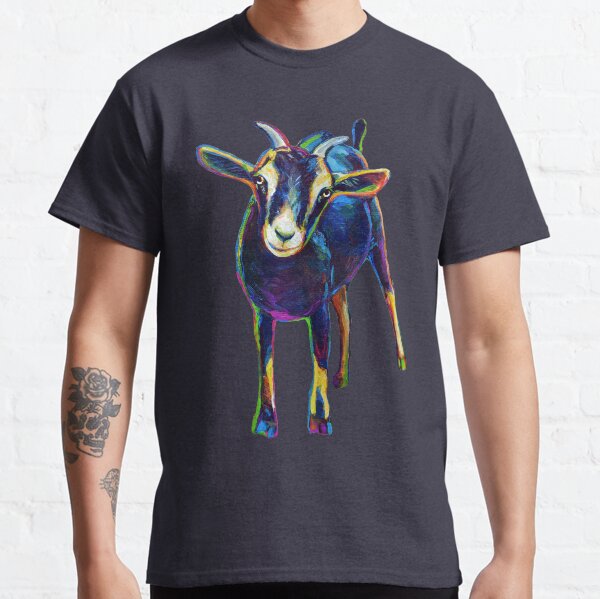 Polka Party Black Goat Pattern Classic T-Shirt