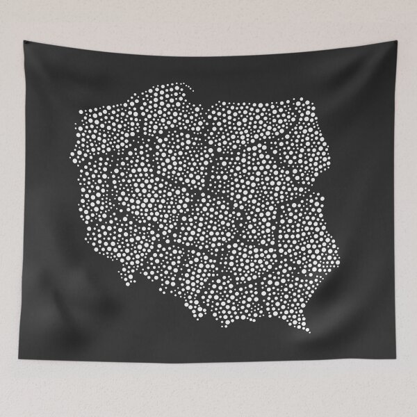 Item preview, Map of Poland Polka Dot, Polska, Poland Map designed and sold by Anna Grunduls.