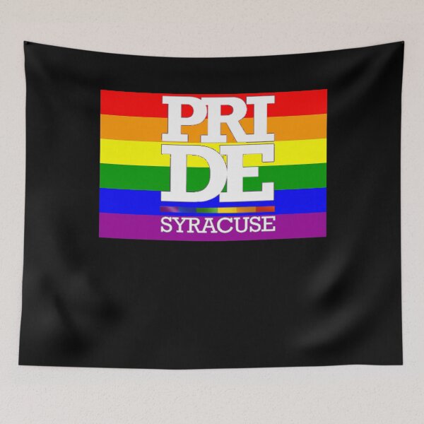 Item preview, Syracuse Gay Pride Shirt - Syracuse LGBT Rainbow Flag Shirt - Syracuse New York Gay Pride designed and sold by Galvanized.