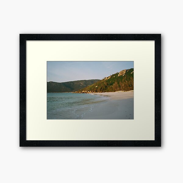 dawn at Little waterloo bay , Framed Art Print