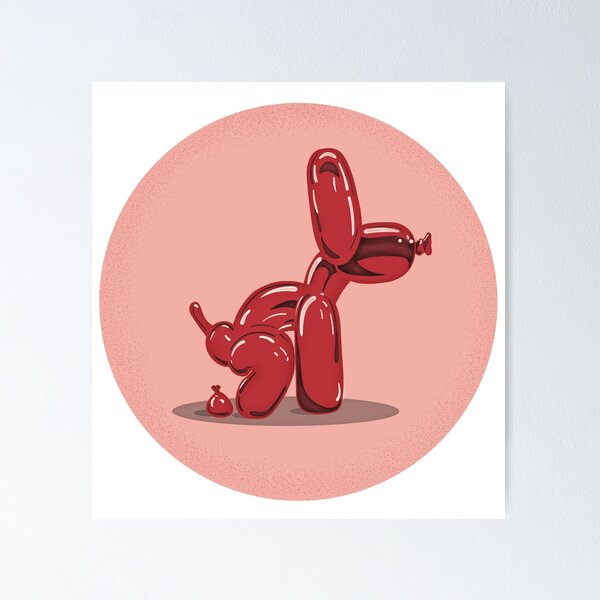 Item preview, Balloon dog drop funny illustration that speaks for itself  designed and sold by secondskineu.