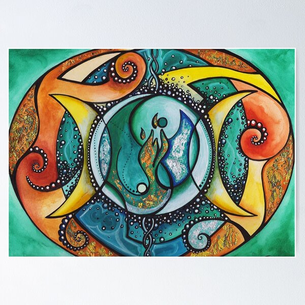 Twin Flames, an art print by Titsay