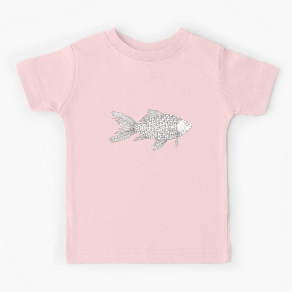 Diamonds Fish Illustration, Fishing Gear Kids T-Shirt for Sale by Anna  Grunduls