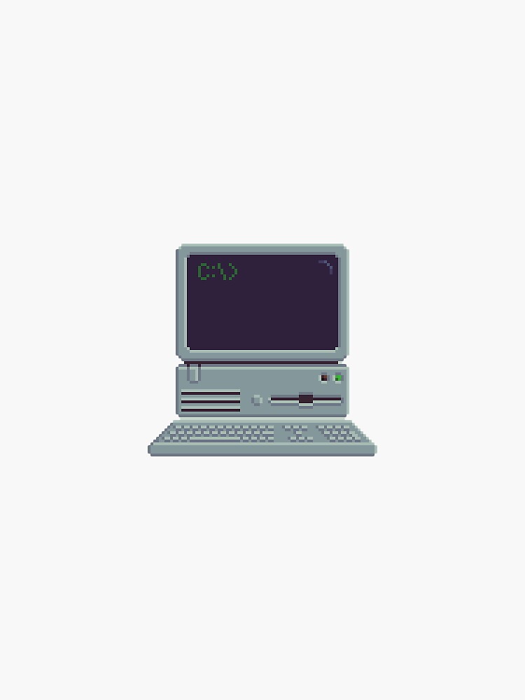 "Retro Computer Monitor" Sticker for Sale by ImTheClay Redbubble