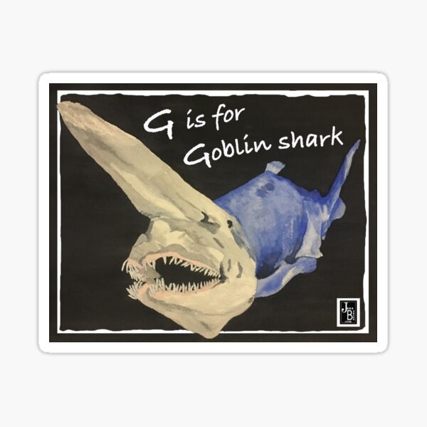 G is for Goblin Shark Sticker