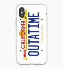 Outatime License Plate iPhone Case
