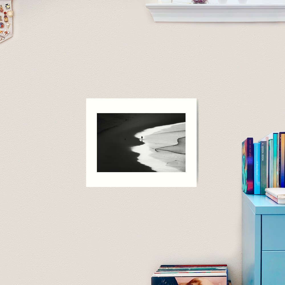 Walking The Tideline Art Print