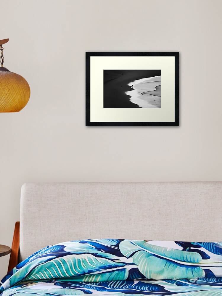 Thumbnail 2 of 7, Framed Art Print, Walking The Tideline designed and sold by ronmoss.