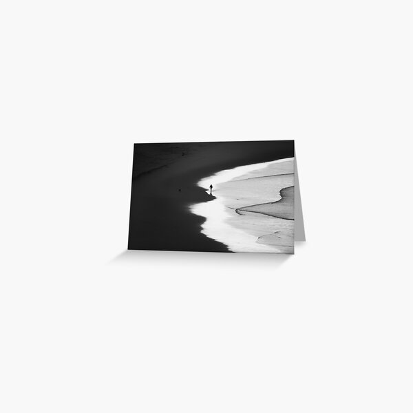 Walking The Tideline Greeting Card