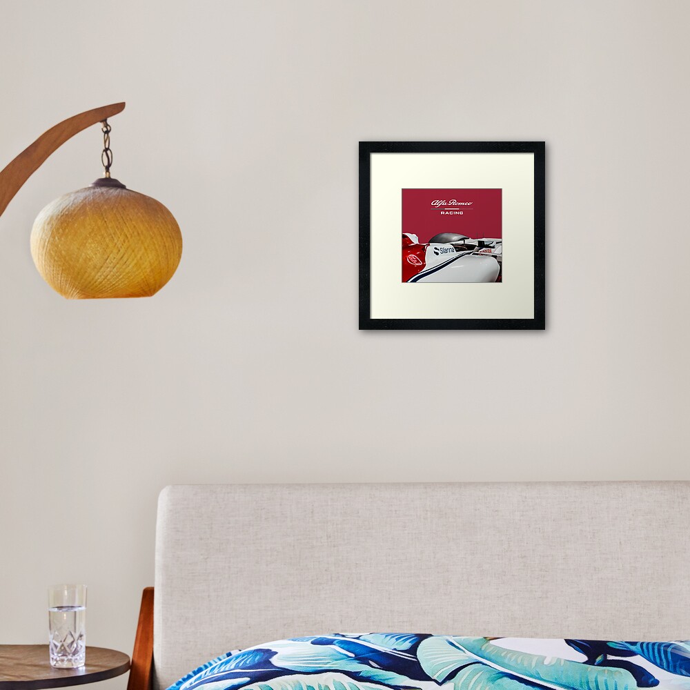 Alfa Romeo Racing Formula 1 Team Framed Art Print