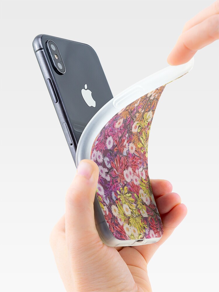 Alternate view of Floral Psychedelic Pattern iPhone Case & Cover