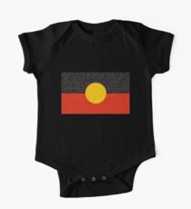 Aboriginal flag Short Sleeve Baby One-Piece