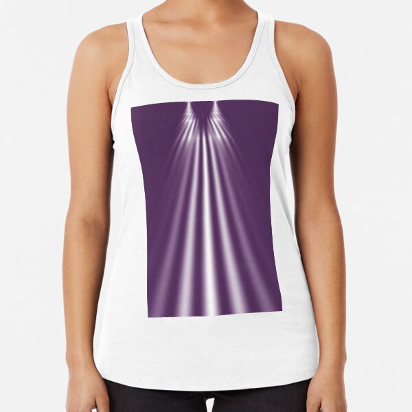 abstract, illustration, art, futuristic, bright, smooth, pattern, design, vertical, shiny, large, backgrounds, no people Racerback Tank Top