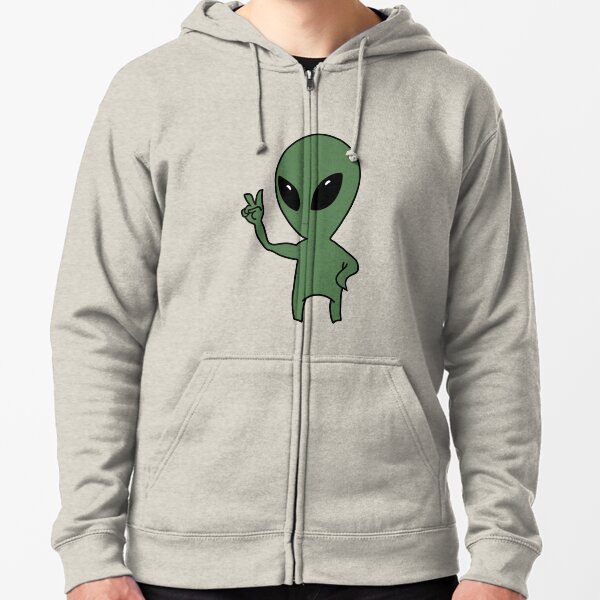 Alien zip 2025 up hoodie