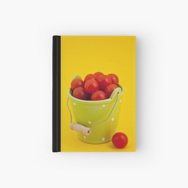 Bucket of cherry tomatoes Hardcover Journal