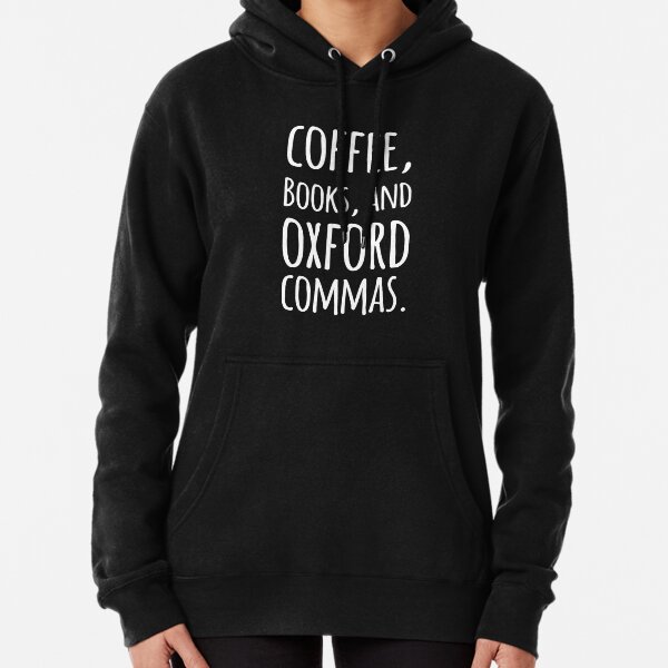 Vista previa del artículo con la obra «Café, libros y comas de Oxford», diseñado y vendido por alexmichel91.