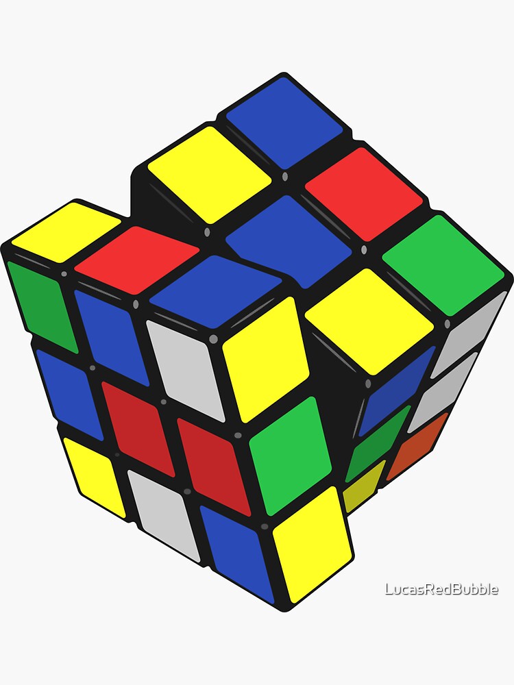 cubic-game-sticker-for-sale-by-lucasredbubble-redbubble