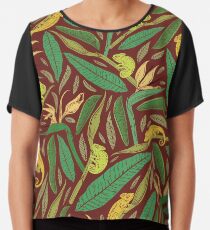 Chamäleons, niedliche Design-Kreaturen Chiffontop