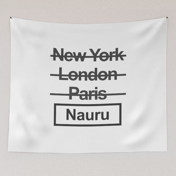 Item preview, Nauru City Text design designed and sold by GetItGiftIt.
