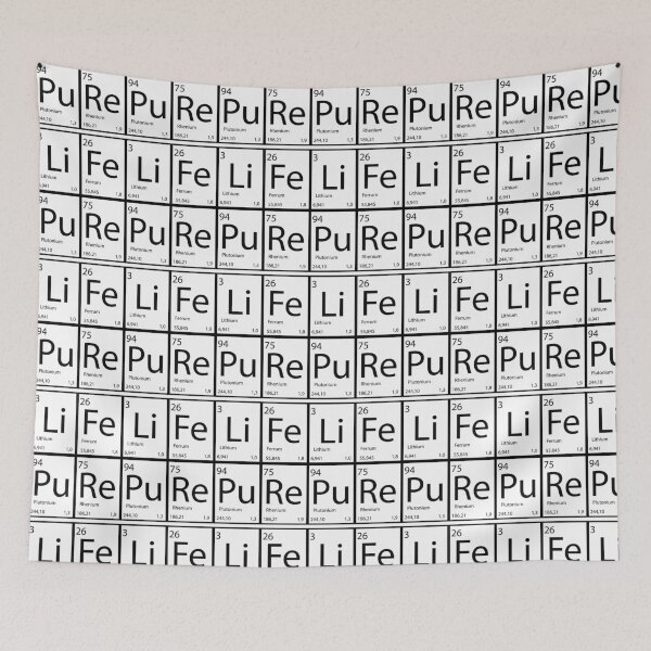 Item preview, Pure life pure life Periodic table design designed and sold by KleinJenny.