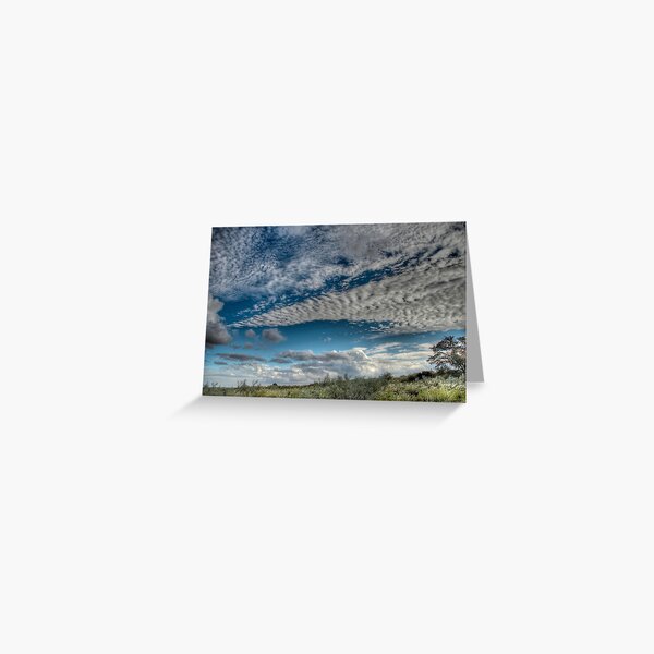 High clouds over the dry Kalahari Greeting Card