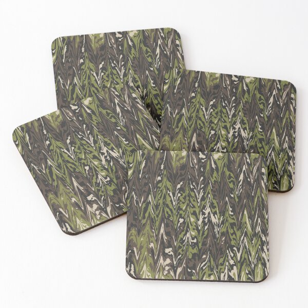 Item preview, Military Camouflage Digital Liquify Pattern in Green, Brown and Beige designed and sold by ShopieHome.