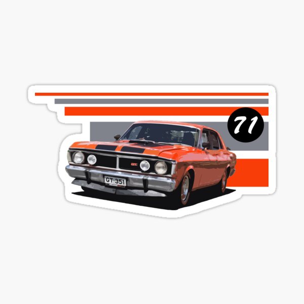 Retro GT Falcon Sticker