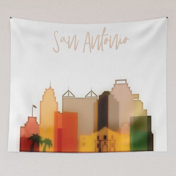 Item preview, San Antonio City Skyline designed and sold by DimDom.