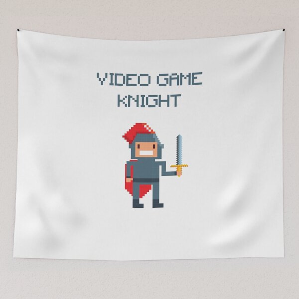 Item preview, Video game knight pixelated retro design designed and sold by javes93.
