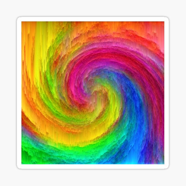 Abstract vortex | The power of thoughts and words Sticker