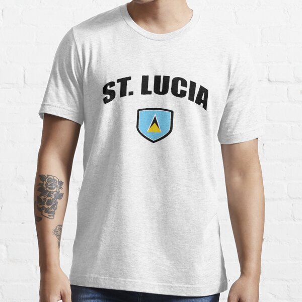 St Lucia National Flag Essential T-Shirt for Sale by identiti