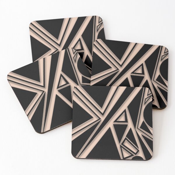 Item preview, Nude and black geometric shapes designed and sold by joshuayule.