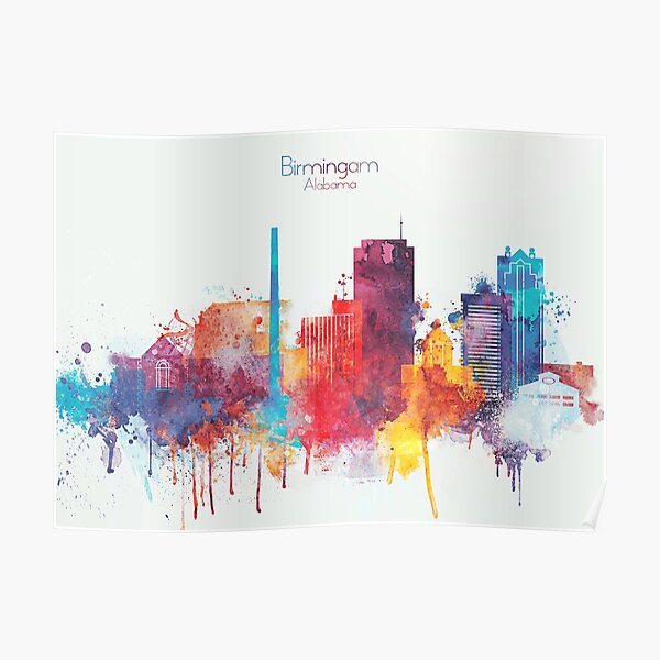Home Decor City Landmark Selfridges Birmingham Skyline Wall Art Print Poster