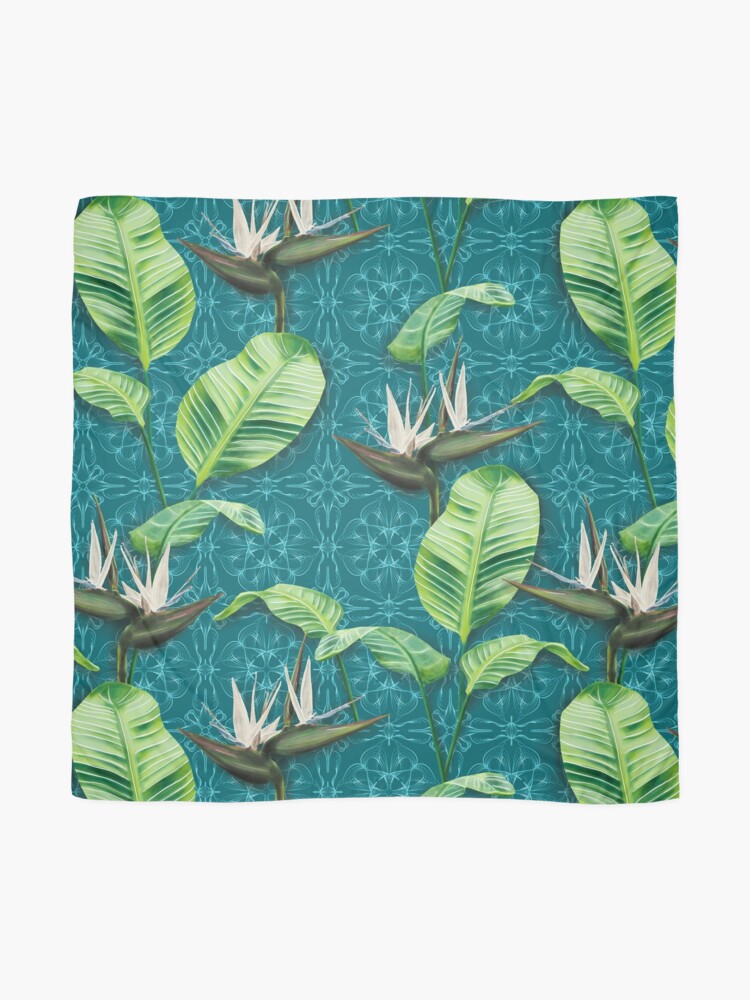 Alternate view of Strelitzia nicolai / Tree Strelitzia on Mandala Scarf