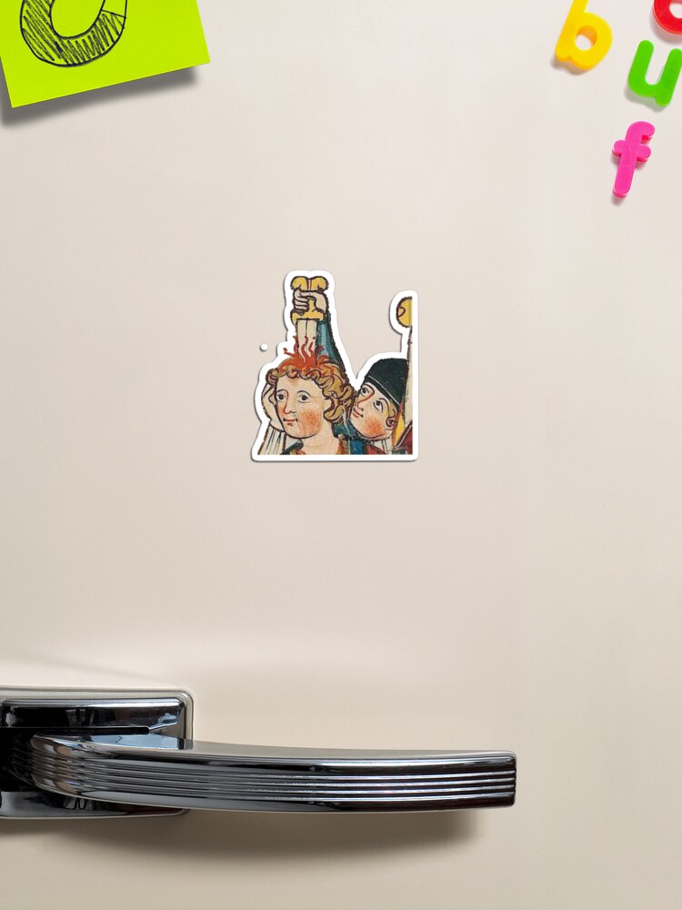 Thumbnail 1 of 3, Magnet, All this thinking gives me a headache designed and sold by mollyesymms.