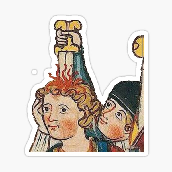All this thinking gives me a headache Sticker