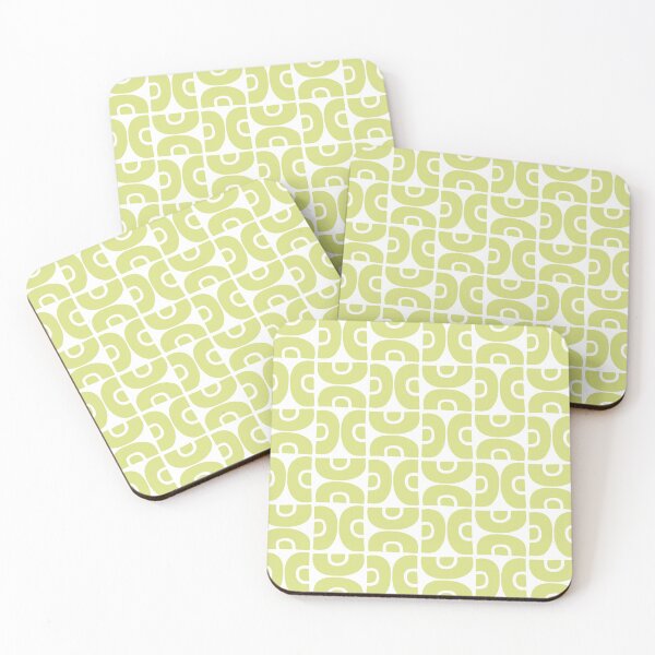Artikelvorschau, Groovy Mid Century Modern Pattern 717 Chartreuse entworfen und verkauft von tonymagnerart.
