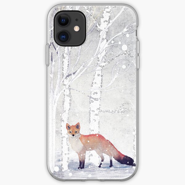 WINTER FOX by Monika Strigel iPhone Soft Case